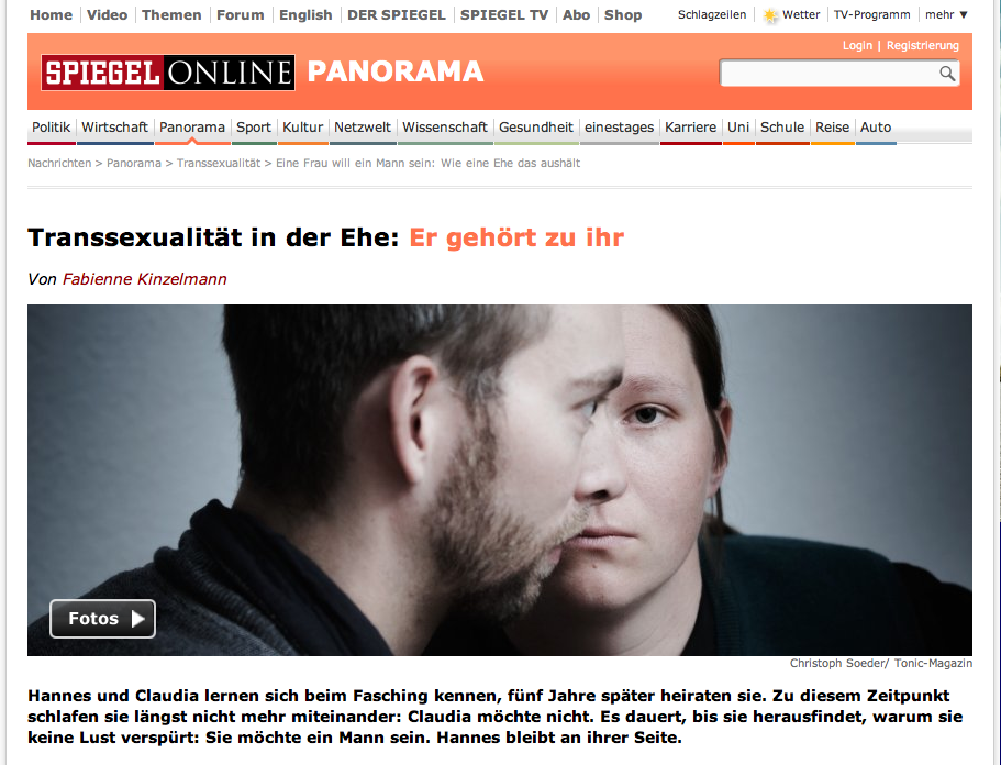 Hannes and Claudia, Spiegel Online