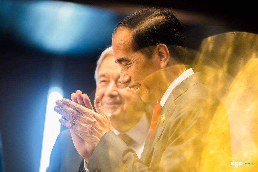 Indonesian President Joko Widodo & UN Secretary-General Antonio Guterres