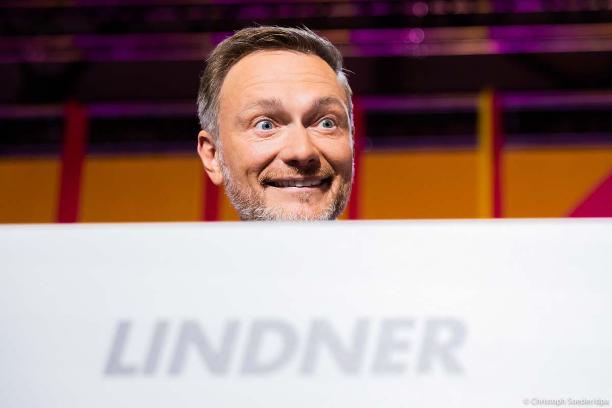 Christian Lindner, FDP-Chairman and German Minister of Finance.