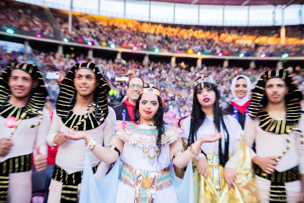 Athletes from Egypt at the opening ceremony of the Special Olympics World Games Berlin 2023.